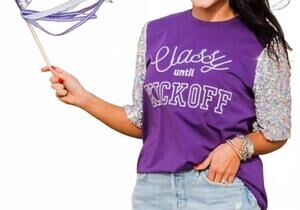 NEW LAYERZ CLOTHING classy until kick off top in purple